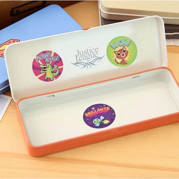 500pcs/roll Reward Stickers Spanish Encouragement Sticker Roll For Students Moti - Picture 5 of 5